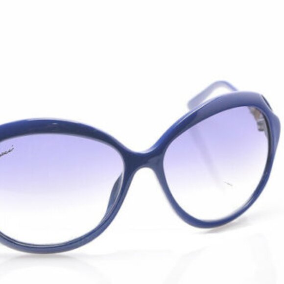 $410 GUCCI Signature Bamboo Arm Gradient Blue Sunglasses - Picture 2 of 7